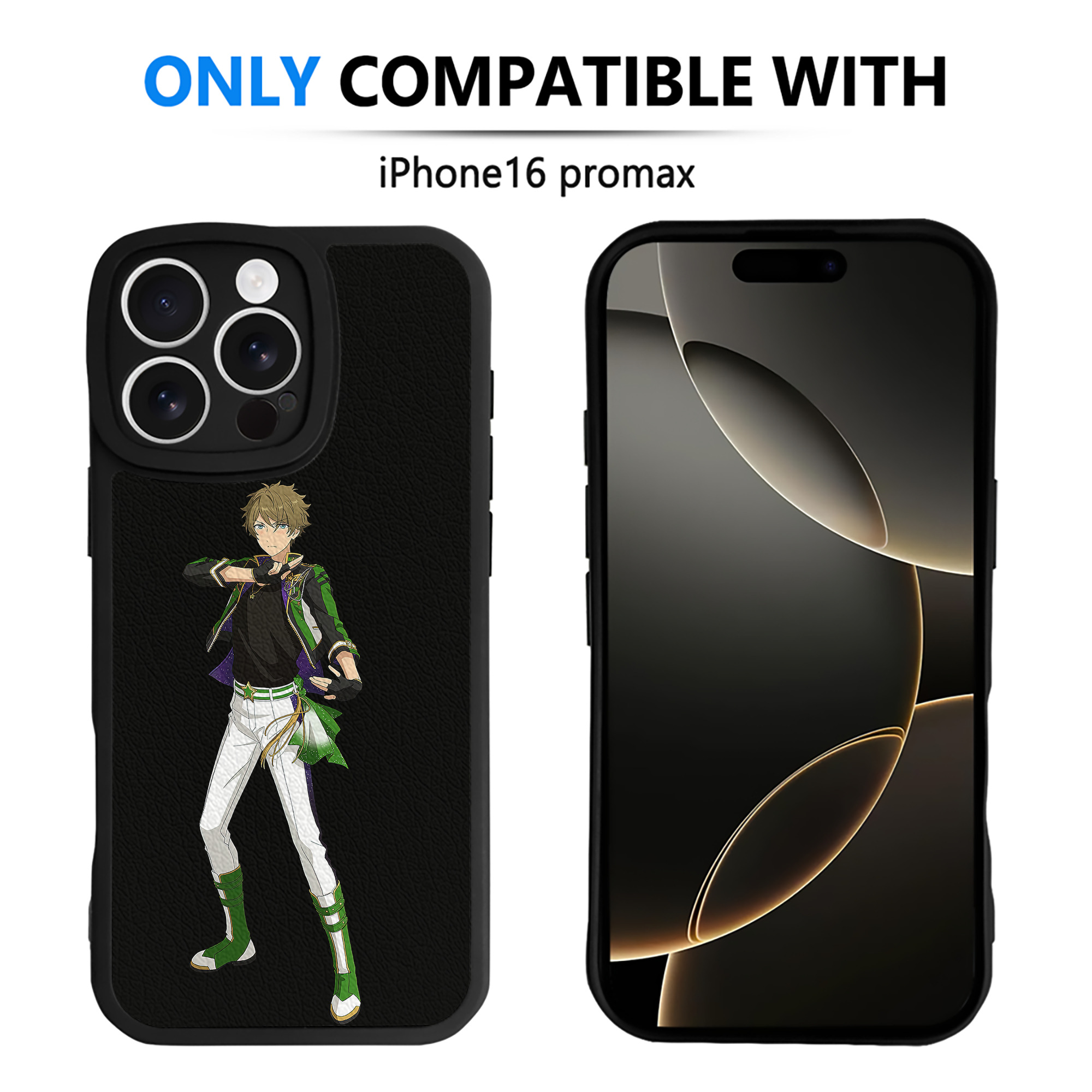 （画像用） あんさんぶるスターズ! Ensemble Stars 【iPhone 16シリーズ対応】シリコンスマホケース（レザー調） 材質：シリコン